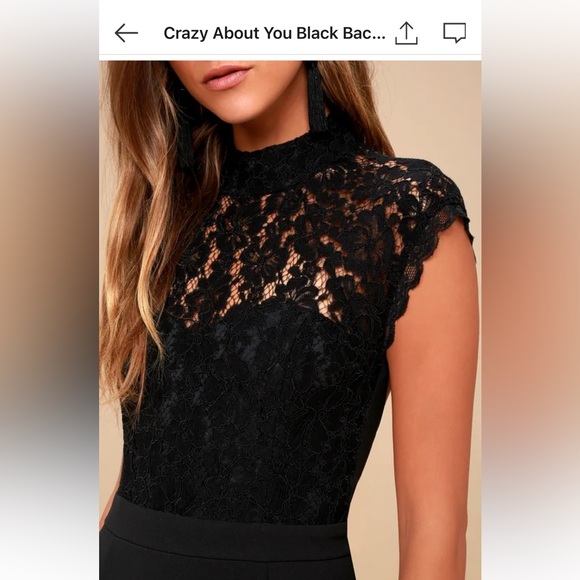 Black Long Lulus Dress - Picture 2 of 5